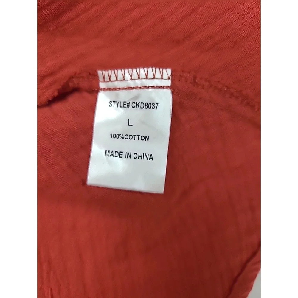 Carole Christian Tiered Dress Sz‎ L Rust Color
